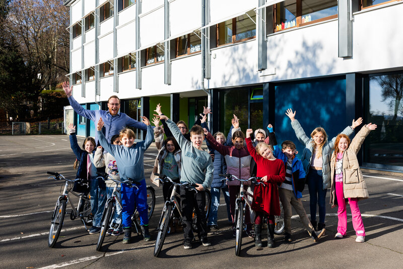 WHU Donates Children’s Bicycles to Vallendar Elementary School