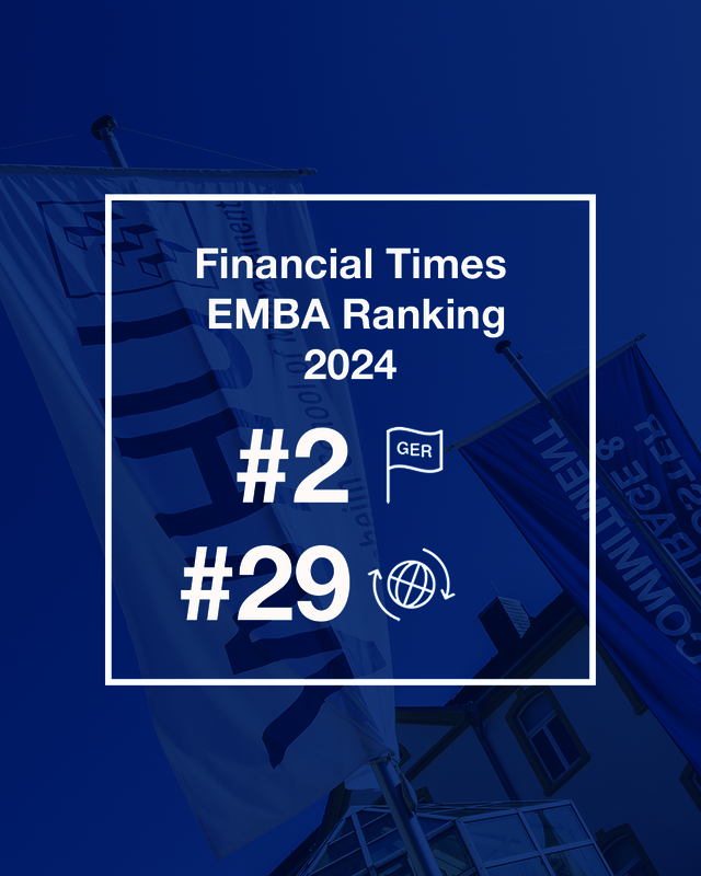 Kellogg-WHU Executive MBA-Programm schneidet im globalen Ranking der Financial Times mit Platz 29 hervorragend ab.