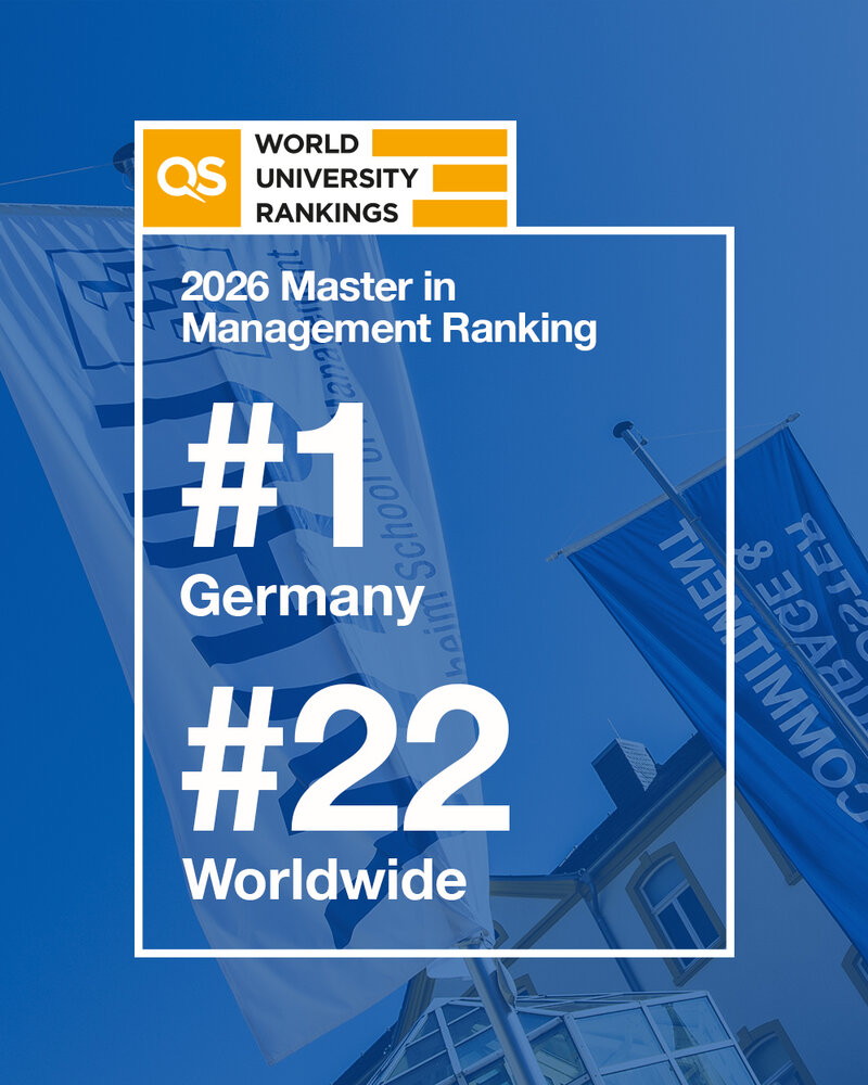 #1 in Germany: WHU’s Master in Management Moves Ahead in QS Ranking