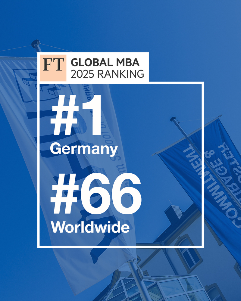 Financial Times Ranking: WHU Offers Germany’s Best Full-Time MBA Program