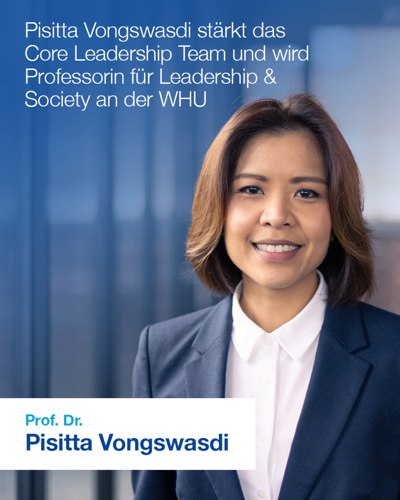 Prof. Dr. Pisitta Vongswasdi verstärkt das Core Leadership Team der WHU