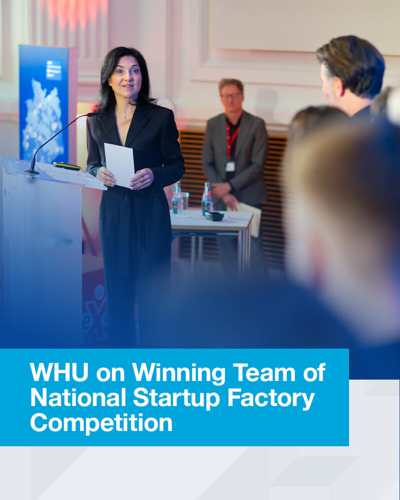 WHU im Gewinnerteam des Startup-Factory-Wettbewerbs des Bundes
