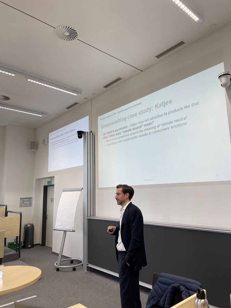 Gastvortrag von Dr. Nicolas Rücker beim WHU MBA-Kurs