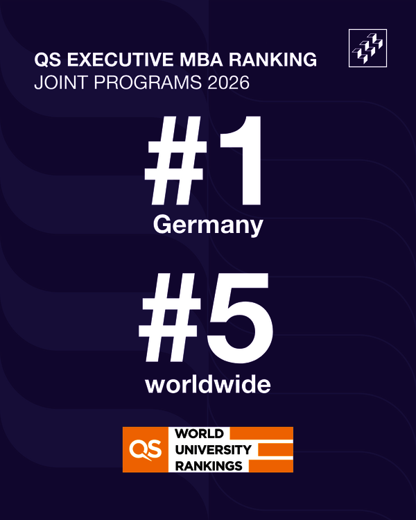 QS EMBA Ranking: WHU belegt Platz 1 in Deutschland und Platz 5 weltweit 