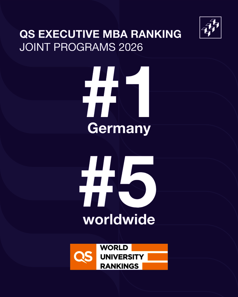 QS EMBA Ranking: WHU belegt Platz 1 in Deutschland und Platz 5 weltweit 